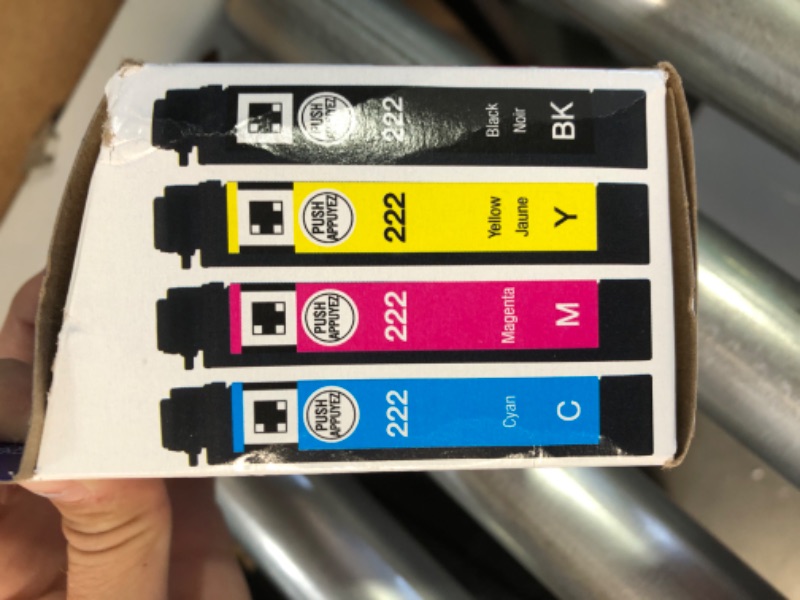 Photo 3 of Epson T222 Black and Color Combo Ink Cartridges, Standard Capacity