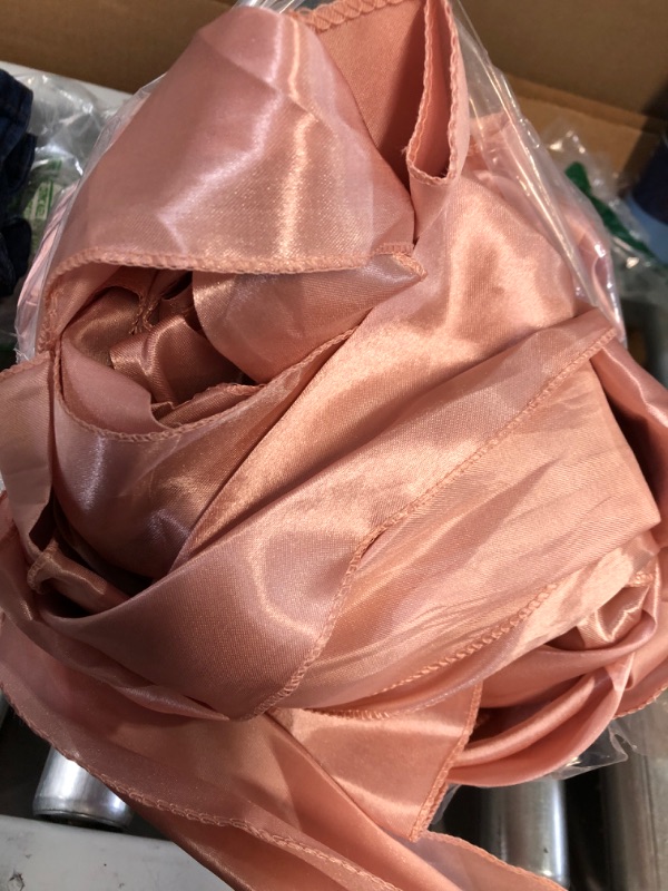 Photo 3 of *USED** YMHPRIDE 60Pcs Satin Chair Sashes Ties Bows ROSE GOLD