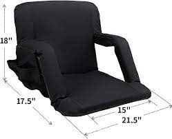 Photo 1 of  Ventura Reclining Stadium Seat With Back Support, Bleacher Seat, Beach Floor Chair