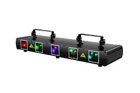 Photo 1 of 5 Beam Effect Sound Activated DJ Party Lights RGBYC LED Projector Party Lights