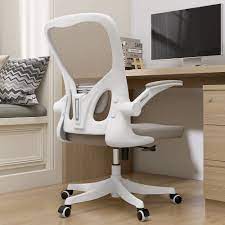 Photo 1 of Monhey Office Chair - Ergonomic Office Chair with Lumbar Support & Flip-up Arms Home Office Desk Chairs Height Adjustable High Back Rockable Computer Chair Swivel 360°