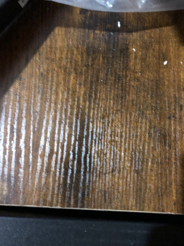 Photo 1 of ODK Computer Desk with Keyboard Tray, 47 inch Home Office Desk with Drawers Rustic Brown