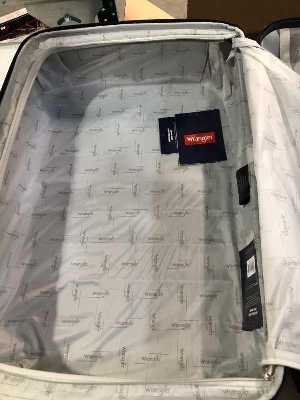 Photo 1 of *SEE NOTES* Wrangler Smart Luggage Set with Cup Holder and USB Port, Navy Blue, 3 Piece 