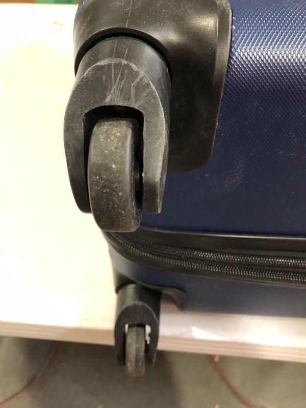Photo 1 of *SEE NOTES* Wrangler Smart Luggage Set with Cup Holder and USB Port, Navy Blue, 3 Piece 
