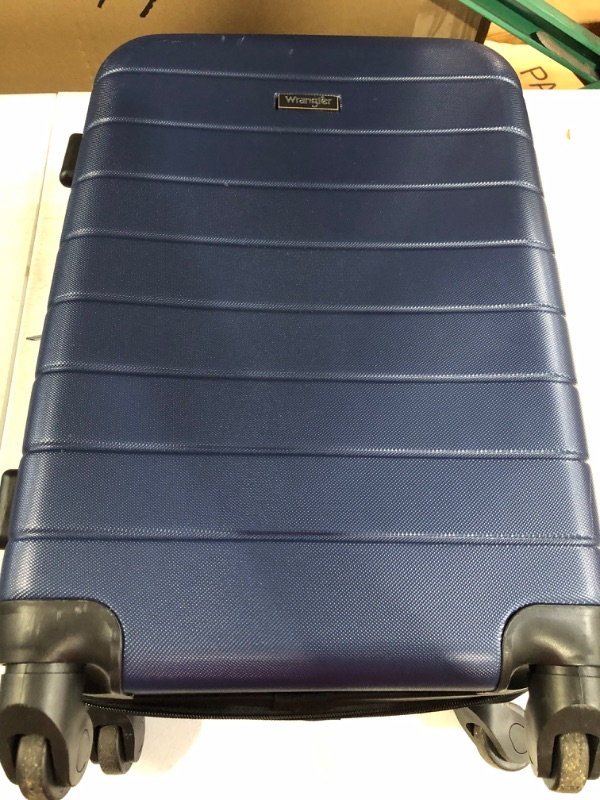Photo 1 of *SEE NOTES* Wrangler Smart Luggage Set with Cup Holder and USB Port, Navy Blue, 3 Piece 