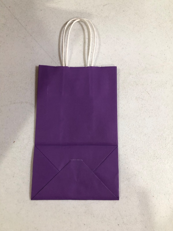 Photo 1 of *SEE NOTES*Oikss 50Pack 5.25x3.25x8.25 inch Small Kraft Bags with Handles Bulk,