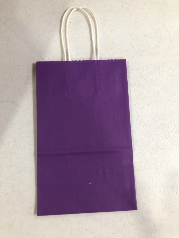 Photo 1 of *SEE NOTES*Oikss 50Pack 5.25x3.25x8.25 inch Small Kraft Bags with Handles Bulk,