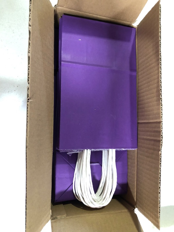 Photo 1 of *SEE NOTES*Oikss 50Pack 5.25x3.25x8.25 inch Small Kraft Bags with Handles Bulk,