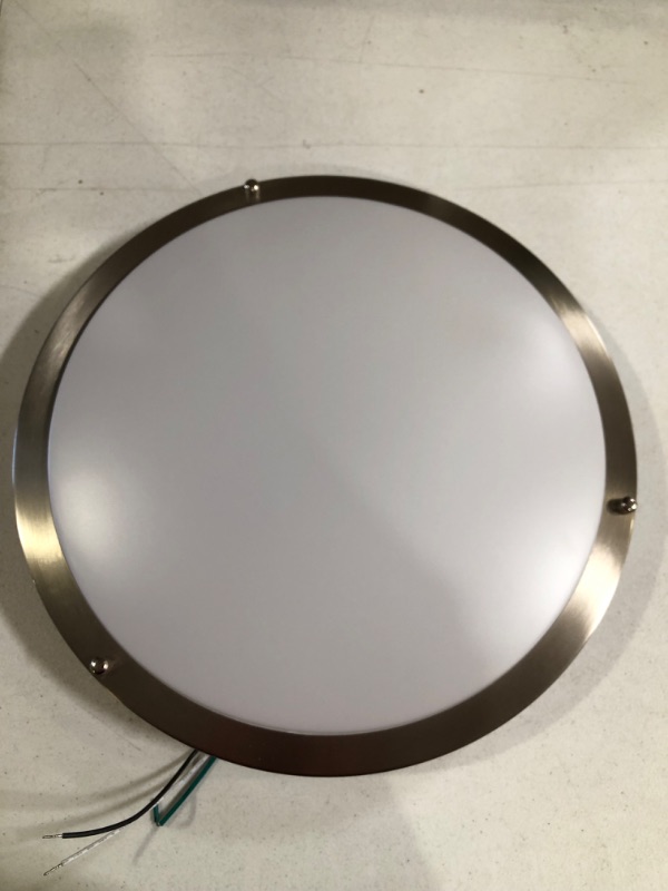 Photo 2 of 16 inch Dimmable LED Flush Mount Ceiling Light Fixture, Brushed Nickel, 36W, 2200LM, 2.7/3/3.5/4K/5K Adjustbale, 120°Light Angle, CRI80, 