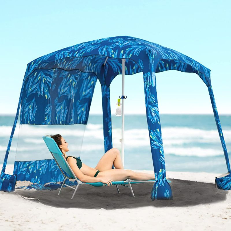 Photo 1 of *USED SEE NOTES* AMMSUN Beach Cabana,6.2'×6.2' Beach Canopy,