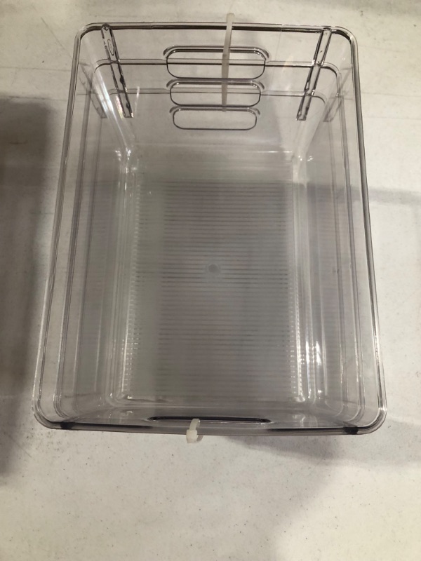 Photo 2 of *SEE NOTES*  Isaac Jacobs 3-Pack Large Clear Storage Bins with Handles, Plastic 