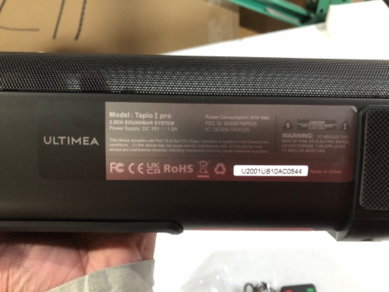 Photo 2 of ULTIMEA Sound Bars for TV, 22''/60W Small Soundbar