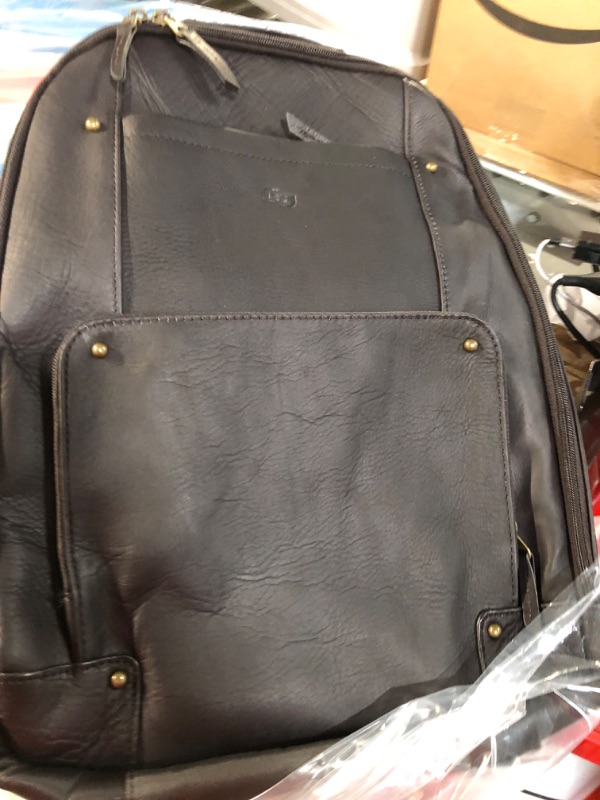 Photo 4 of Solo New York Reade Vintage Leather Backpack, Espresso