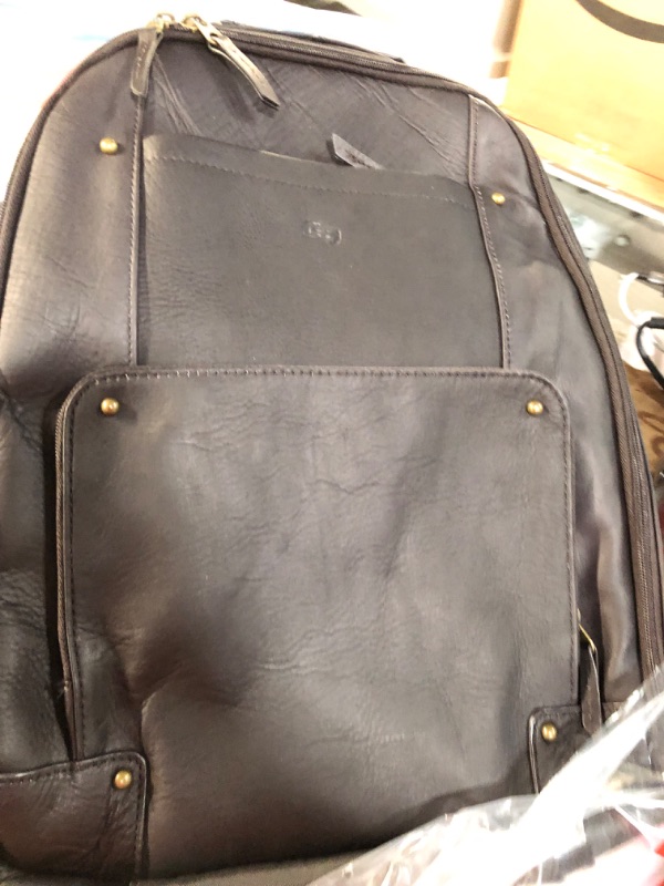 Photo 6 of Solo New York Reade Vintage Leather Backpack, Espresso