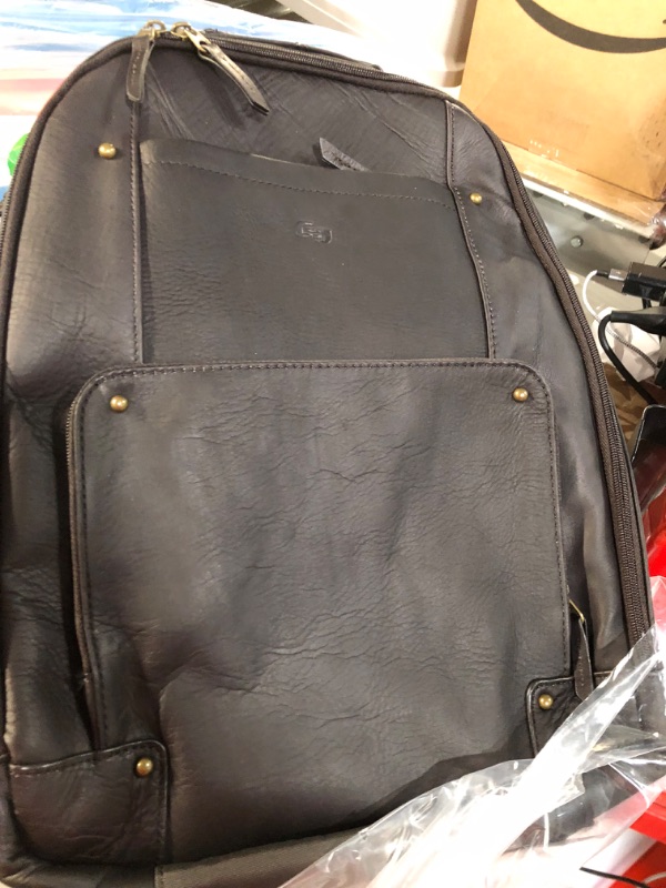 Photo 5 of Solo New York Reade Vintage Leather Backpack, Espresso