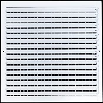 Photo 1 of 22 x 18 inch Grid Grille With 6 Screw Holes, White, Metal (Does Not Exactly Match Stock Photo)