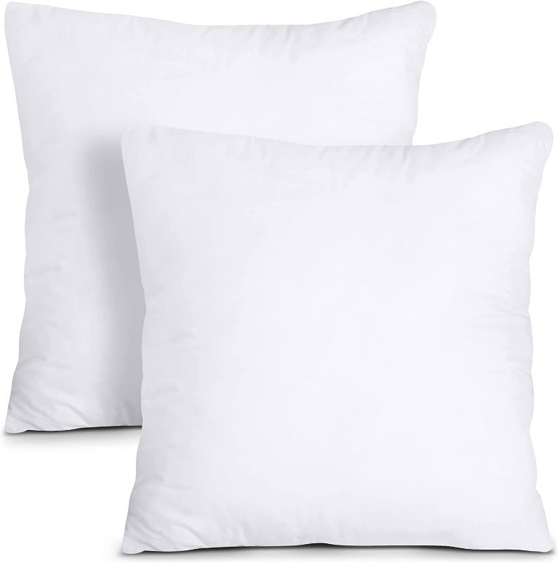 Photo 1 of (READ NOTES) Utopia Bedding Throw Pillows Insert (Pack of 2, White) - 18 x 18 Inches 