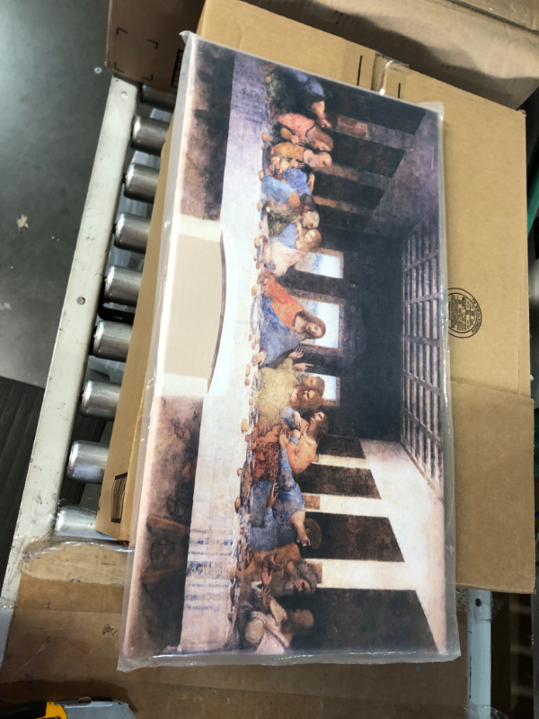 Photo 2 of The Original Last Supper by Leonardo Da Vinci Painting Original, 10 in x 20 in 