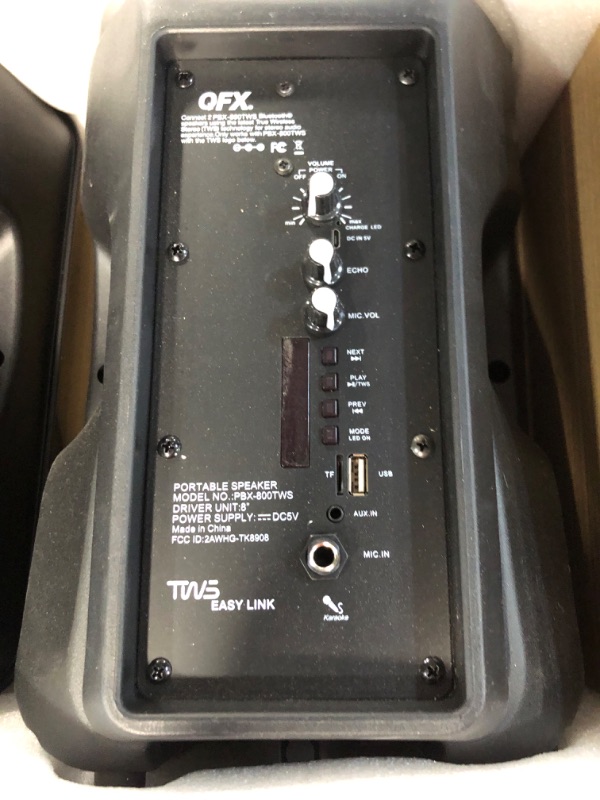 Photo 1 of PBX-800TWS 8-Inch Bluetooth Stereo PA System Comes