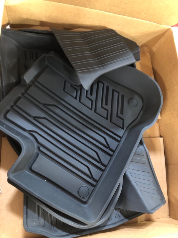 Photo 2 of *MISSING ONE* 
TAPTES 2023 2022 2021 Full Set Floor Mats Front Trunk Mats for Tesla Model 3 