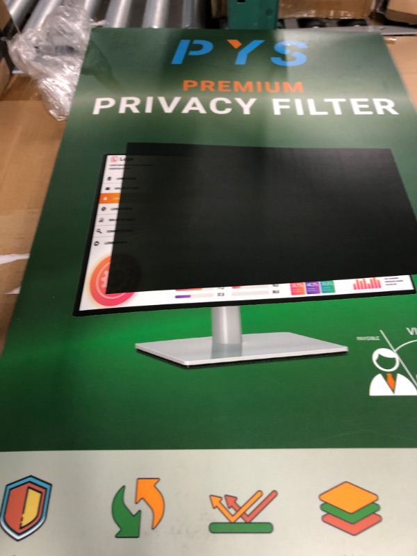 Photo 2 of [2023 Newest] 27 Inch Removable Computer Privacy Screen Filter for Monitor, Compatible with 27" (Diagonal) - 16:9 Aspect Ratio