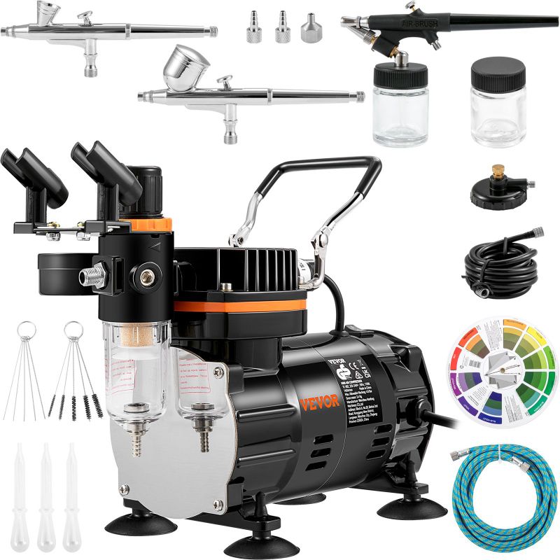 Photo 1 of VEVOR Professional Airbrush Set with Compressor,