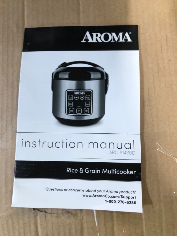 Photo 8 of (READ NOTES) Digital Cool-Touch Rice Grain/Cooker and Food Steamer, Stainless Silver, Capacity 4-Cup (Uncooked) / 8-Cup (Cooked)