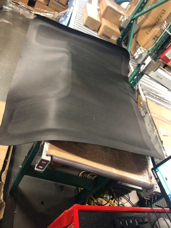 Photo 1 of Office Chair Mat for Hardwood and Tile Floor, Black, Anti-Slip, Non-Curve