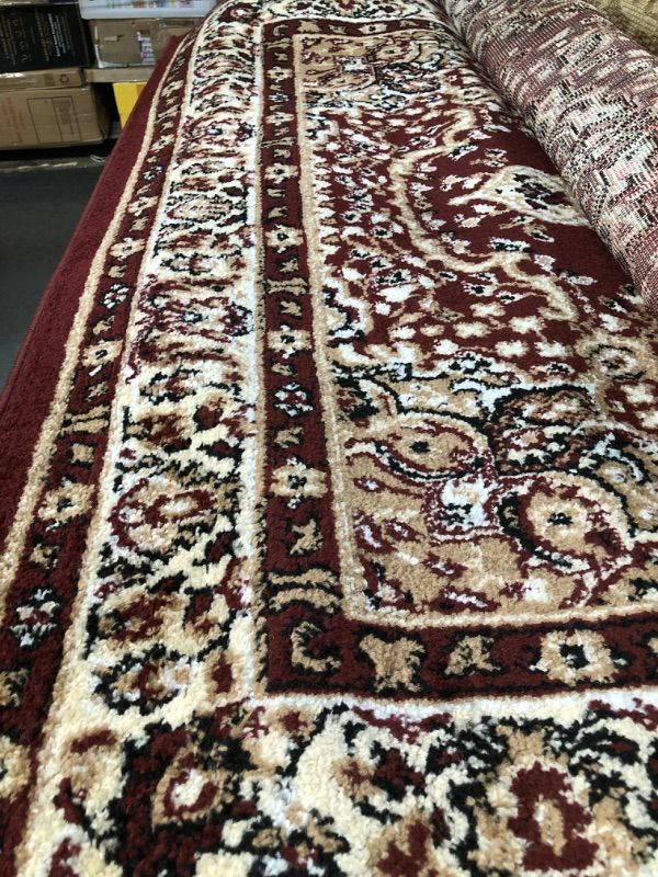 Photo 4 of *STOCK IMAGE FOR REFERENCE* SAFAVIEH Lyndhurst Collection Area Rug - 5'3" x 7'6", Black & Red, Traditional Oriental Design, Non-Shedding & Easy Care, 