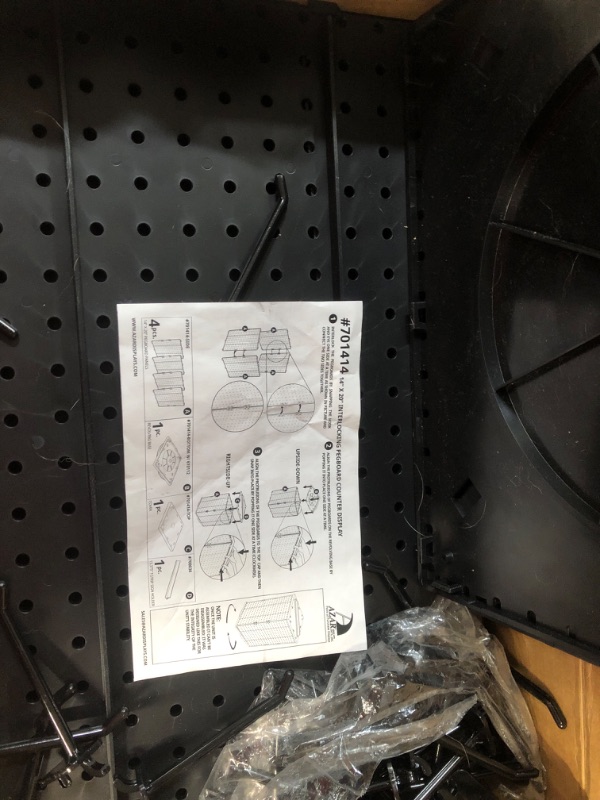 Photo 3 of ***DAMAGED - SEE NOTES*** Azar Displays 701414-BLK-4B32 Rotating Countertop Display Kit