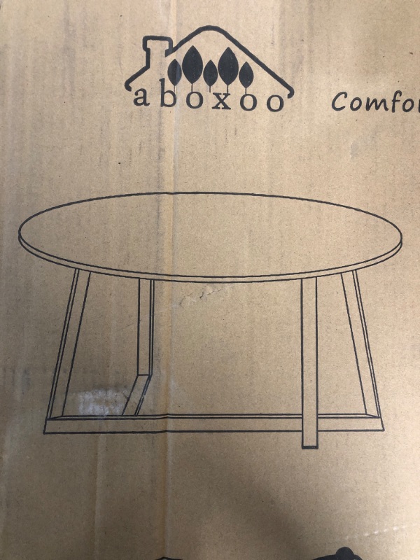 Photo 1 of (SEE NOTES) ABOXOO OVAL COFFEE TABLE