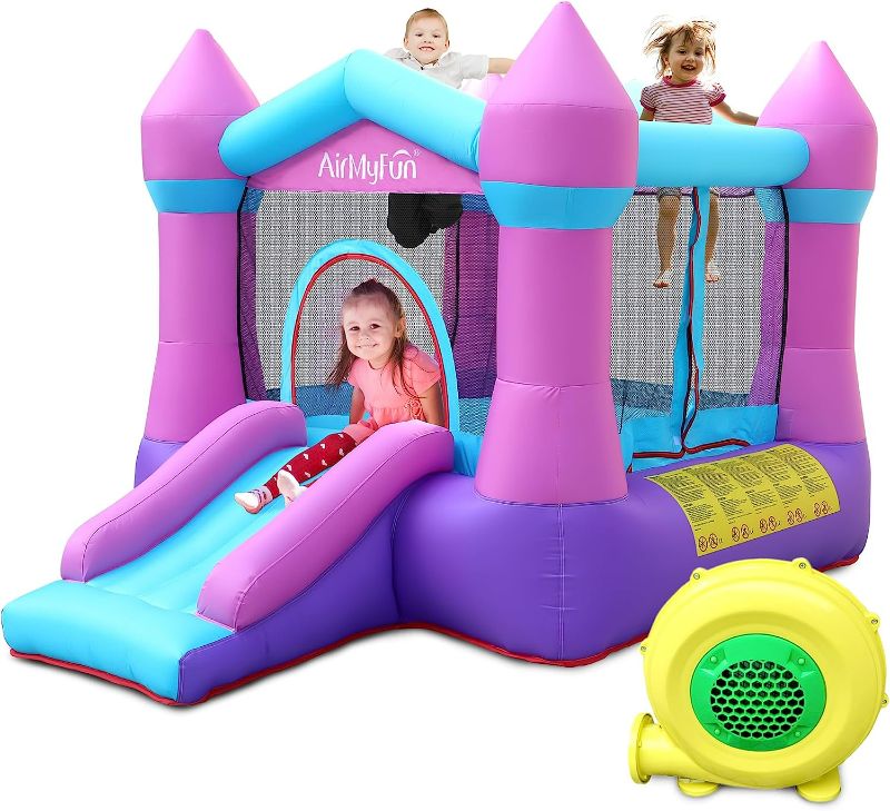 Photo 1 of AirMyFun Bounce House with Slide Inflatable Durable Sewn Jumper Castle Bouncy House for Kids