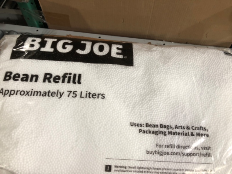 Photo 1 of Big Joe Bean Refill, Polystyrene Beans for Bean Bags or Crafts, 75 Liters