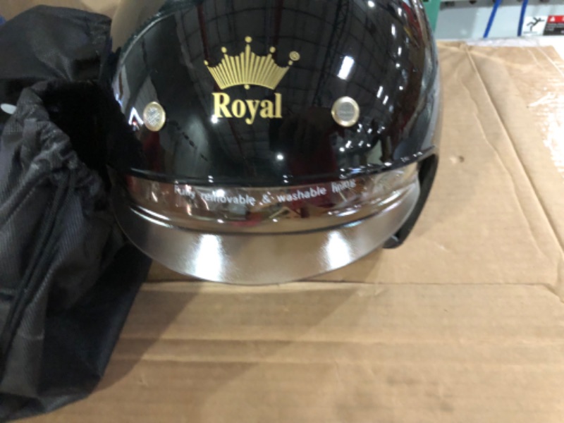 Photo 3 of Royal M139 Open Face Motorcycle Helmet - Retro Motorcycle Helmets, Vintage & Classic Style, 3/4 Vespa Helmet