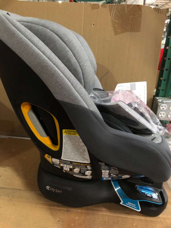 Photo 5 of Baby Jogger City Turn Rotating Convertible Car Seat | Unique Turning Car Seat Rotates for Easy in and Out, Phantom Grey