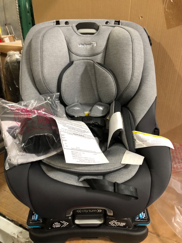 Photo 3 of Baby Jogger City Turn Rotating Convertible Car Seat | Unique Turning Car Seat Rotates for Easy in and Out, Phantom Grey