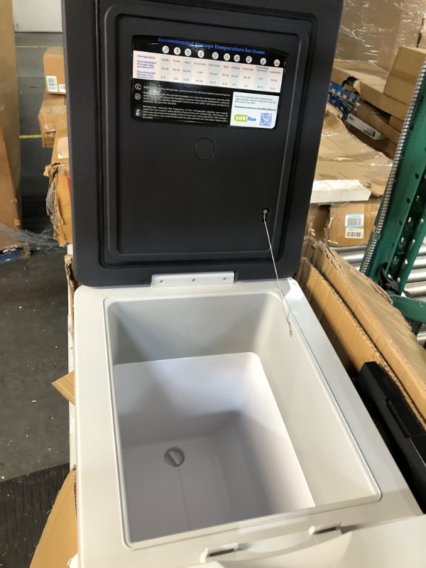 Photo 3 of **FOR PARTS OR REPAIR**SEE NOTES**
Luzrise 47Qt(45L) Car refrigerator with Rechargeable Battery, Portable Freezer with Wheels, APP Control -4?~68?Compressor Freezer 12/24VDC&110-240VAC Adapter