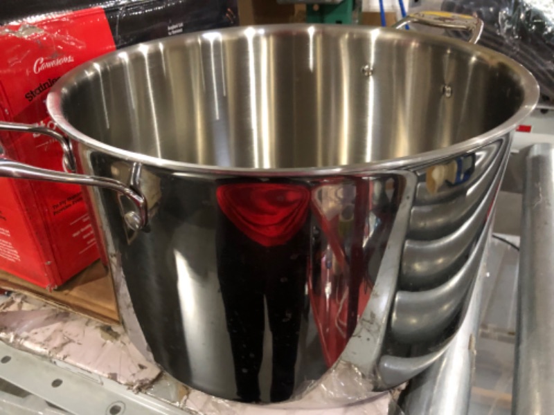 Photo 3 of 16 Quart Stockpot- 18/10 Tri-Ply Stainless Steel Stock Pot- Commercial Grade Sauce Pot- 16 quarts