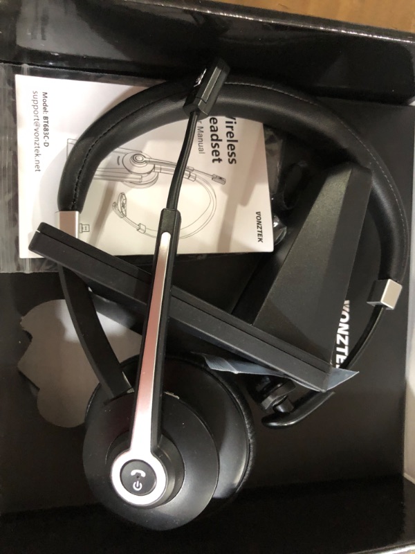 Photo 1 of Trucker Bluetooth Headset with Microphone, Upgraded V5.2 Wireless Headphones