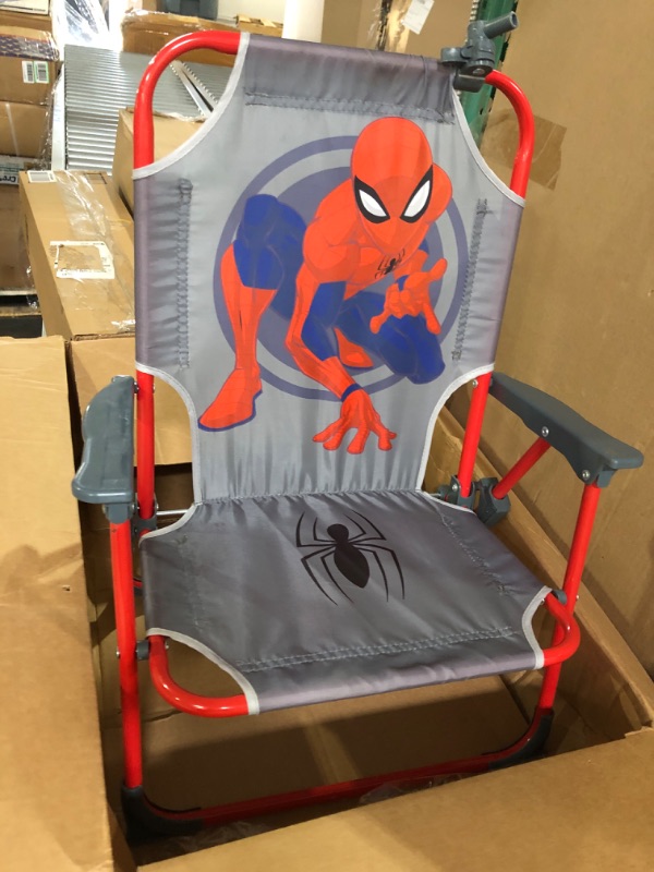 Photo 2 of (READ NOTES) Idea Nuova Kids Outdoor Beach Chair with Umbrella, Spiderman