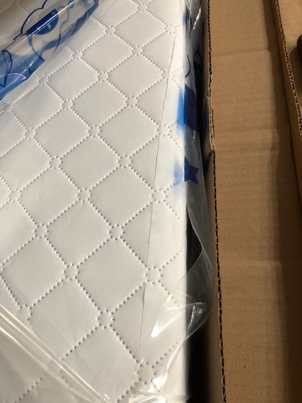 Photo 2 of Dream On Me Holly 3” Fiber Portable, Greenguard Gold Certified, Waterproof Vinyl Cover, Lightweight Mini Crib Mattress, White