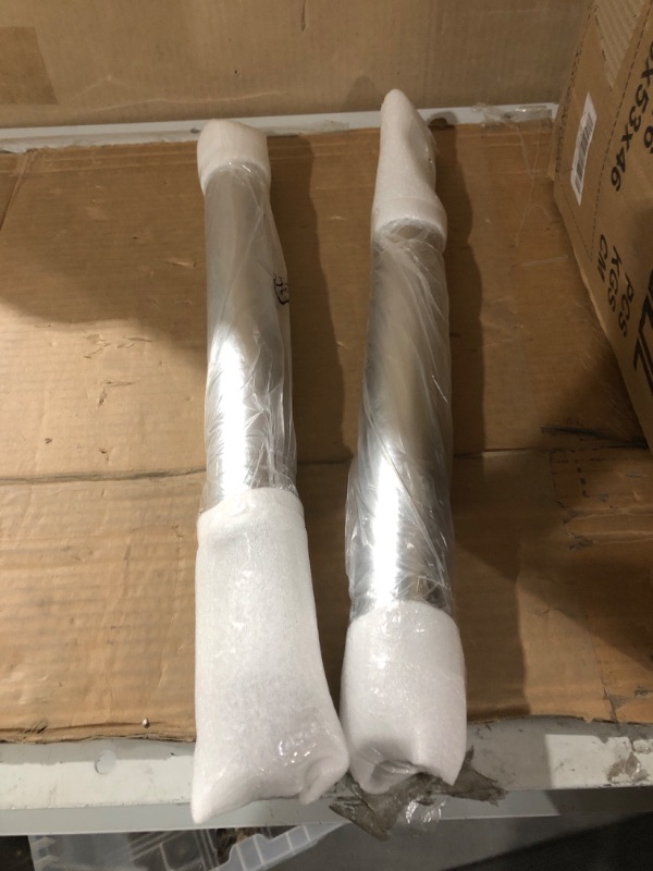 Photo 1 of Huracan Bar Stools Set of 2 White Bar Chairs with Arms Swivel Counter Height Stools Adjustable 