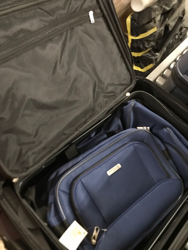 Photo 4 of American Tourister Fieldbrook XLT Softside Upright Luggage, Navy, 4-Piece Set (BB/DF/21/25)