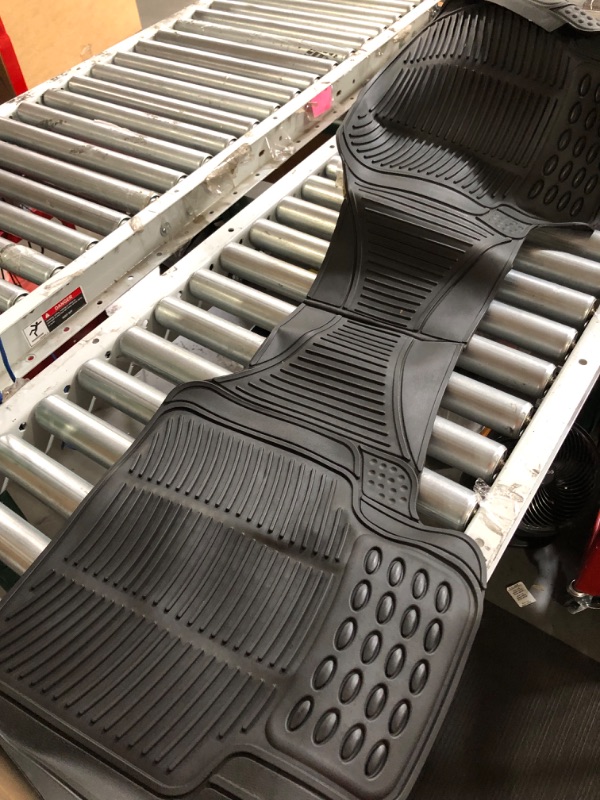 Photo 3 of BDK Heavy Duty Rugged Ridged Complementary Rubber Rear Floor Mats Liners,