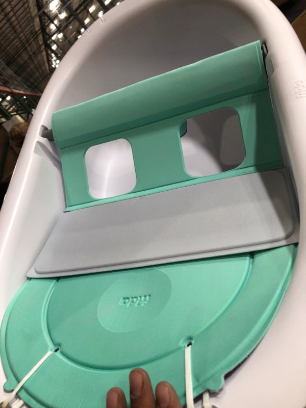 Photo 2 of 4-in-1 Grow-with-Me Bath Tub by Frida Baby Transforms Infant Bathtub to Toddler Bath Seat with Backrest for Assisted Sitting in Tub