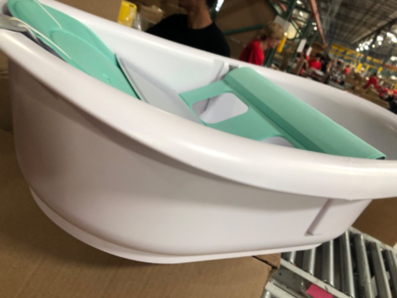 Photo 3 of 4-in-1 Grow-with-Me Bath Tub by Frida Baby Transforms Infant Bathtub to Toddler Bath Seat with Backrest for Assisted Sitting in Tub