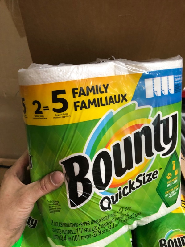 Photo 3 of Bounty Select-a-Size 2 x More Absorbent Paper Towels,11 x 5.9-Inches PLY SHEETS,White (PACK OF 2) white 2 Count (Pack of 1)