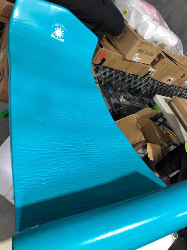 Photo 3 of **MINOR TEARING OF ITEM, STILL FUNCTIONABLE see photo**
Pool Mate Large Foam Mattress Swimming Pool Float, Teal