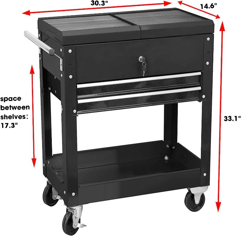 Photo 1 of 2 Drawer Slide Service Utility Cart