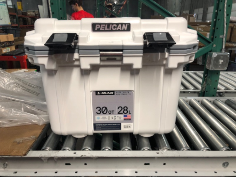 Photo 3 of *LIKE NEW* Pelican 30 Quart Elite Cooler White/Gray